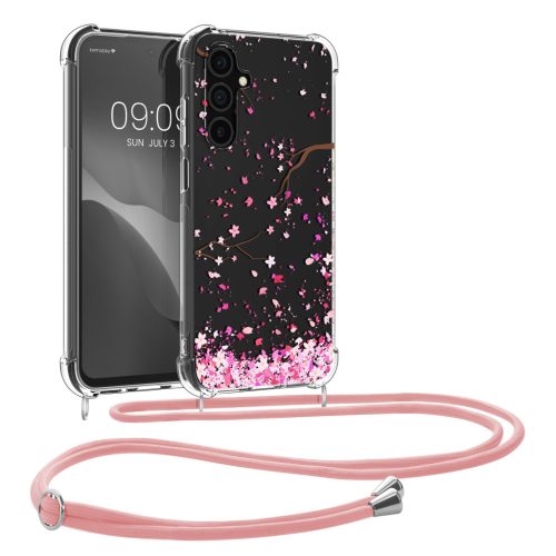 Pouzdro Kwmobile s šňůrkou pro Samsung Galaxy A25, vícebarevné, silikonové, KWM000021RL001C