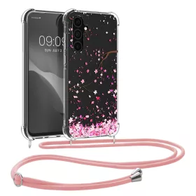   Pouzdro Kwmobile s šňůrkou pro Samsung Galaxy A35, vícebarevné, silikonové, KWM000021RM001C