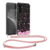 Pouzdro Kwmobile se šňůrkou pro Samsung Galaxy S23 FE, vícebarevné, silikonové, KWM000021RO001C