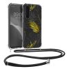 Pouzdro Kwmobile se šňůrkou pro Samsung Galaxy S23 FE, vícebarevné, silikonové, KWM000021RO002C