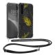 Pouzdro Kwmobile se šňůrkou pro Samsung Galaxy S23 FE, vícebarevné, silikonové, KWM000021RO002C