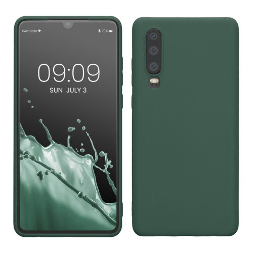 Pouzdro Kwmobile pro Huawei P30, zelené, silikonové, KWM000009MF021C