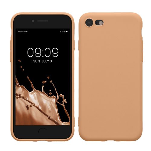 Pouzdro Kwmobile pro Apple iPhone SE (2022)/iPhone SE (2020)/iPhone 8, krémové, silikonové, KWM0000083F052C