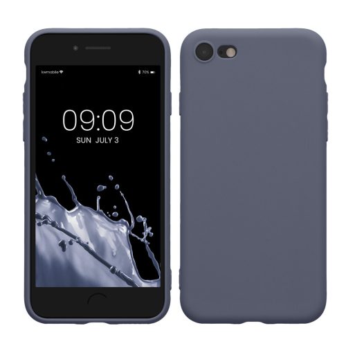 Pouzdro Kwmobile pro Apple iPhone SE (2022)/iPhone SE (2020)/iPhone 8, šedé, silikonové, KWM0000083F056C