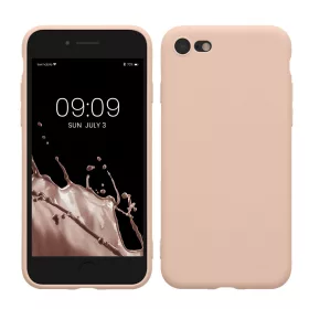   Pouzdro Kwmobile pro Apple iPhone SE (2022)/iPhone SE (2020)/iPhone 8, krémové, silikonové, KWM0000083F057C