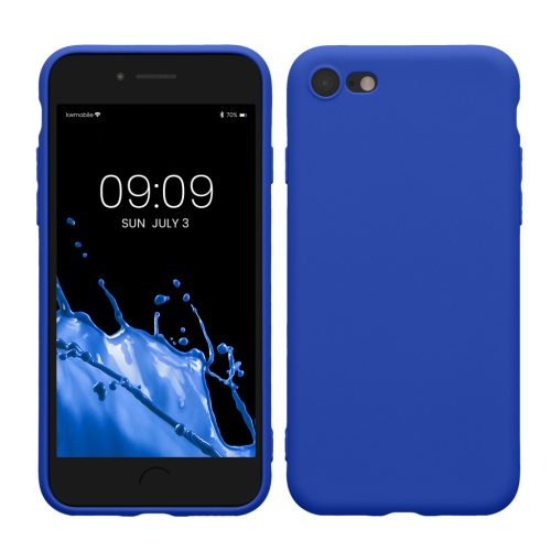 Pouzdro Kwmobile pro Apple iPhone SE (2022)/iPhone SE (2020)/iPhone 8, modré, silikonové, KWM0000083F059C