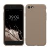 Pouzdro Kwmobile pro Apple iPhone SE (2022)/iPhone SE (2020)/iPhone 8, béžové, silikonové, KWM0000083F060C