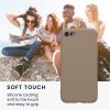 Pouzdro Kwmobile pro Apple iPhone SE (2022)/iPhone SE (2020)/iPhone 8, béžové, silikonové, KWM0000083F060C