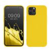 Pouzdro Kwmobile pro Apple iPhone 12/iPhone 12 Pro, žluté, silikonové, KWM0000129A055C