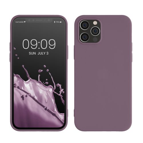 Pouzdro Kwmobile pro Apple iPhone 12/iPhone 12 Pro, fialové, silikonové, KWM0000129A057C