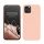 Pouzdro Kwmobile pro Apple iPhone 12/iPhone 12 Pro, krémové, silikonové, KWM0000129A058C