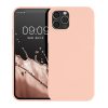 Pouzdro Kwmobile pro Apple iPhone 12/iPhone 12 Pro, krémové, silikonové, KWM0000129A058C
