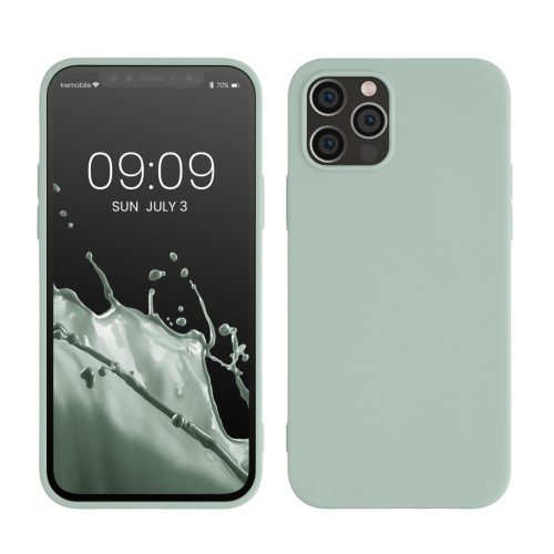 Pouzdro Kwmobile pro Apple iPhone 12/iPhone 12 Pro, zelené, silikonové, KWM0000129A059C