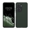 Pouzdro Kwmobile pro Asus Zenfone 10/Zenfone 9, tmavě zelené, silikonové, KWM0000171G008C