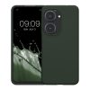 Pouzdro Kwmobile pro Asus Zenfone 10/Zenfone 9, tmavě zelené, silikonové, KWM0000171G008C
