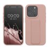 Pouzdro Kwmobile pro Apple iPhone 15 Pro, světle růžové, silikonové, KWM000020EK004C