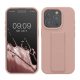 Pouzdro Kwmobile pro Apple iPhone 15 Pro, světle růžové, silikonové, KWM000020EK004C