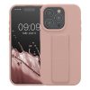 Pouzdro Kwmobile pro Apple iPhone 15 Pro, světle růžové, silikonové, KWM000020EK004C