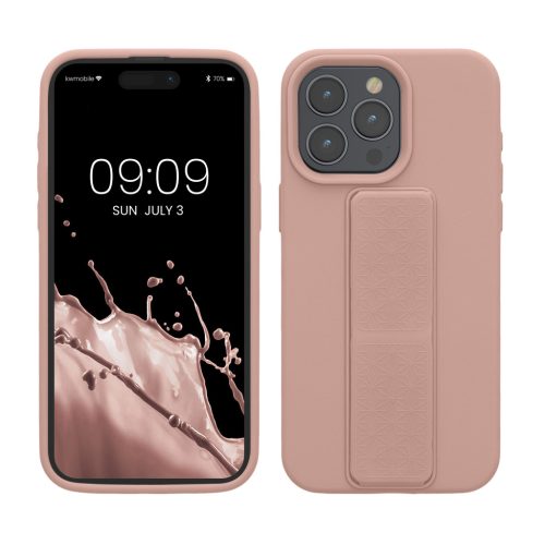 Pouzdro Kwmobile pro Apple iPhone 15 Pro Max, světle růžové, silikonové, KWM000020EL004C