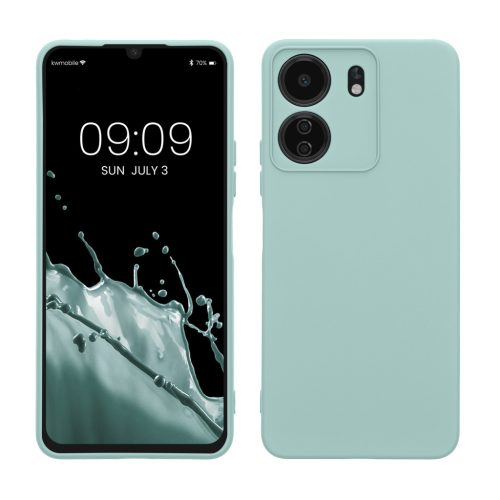 Pouzdro Kwmobile pro Xiaomi Poco C65/Redmi 13C, světle zelené, silikonové, KWM000020KN005C