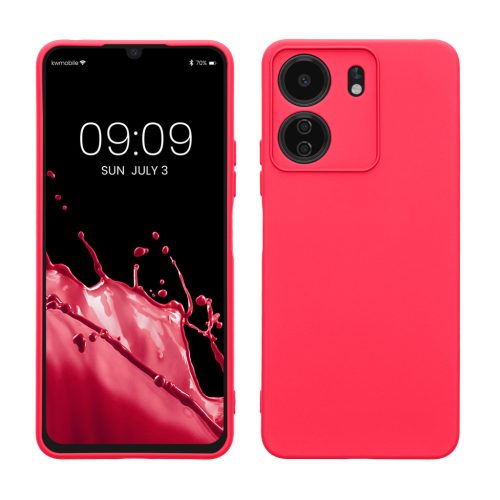Pouzdro Kwmobile pro Xiaomi Poco C65/Redmi 13C, růžové, silikonové, KWM000020KN006C