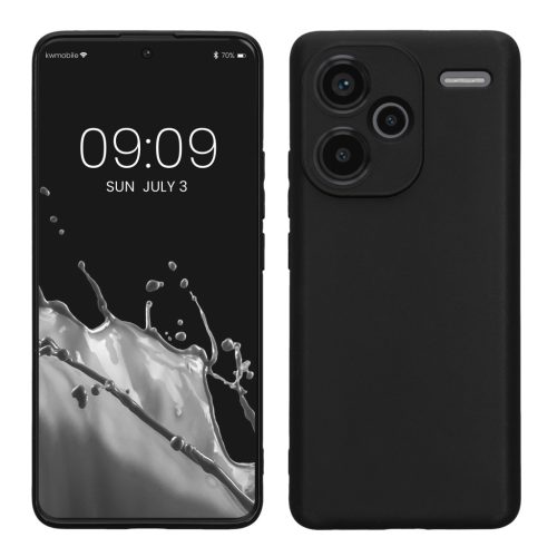 Pouzdro Kwmobile pro Xiaomi Redmi Note 13 Pro Plus 5G, černé, silikonové, KWM000020OF001C