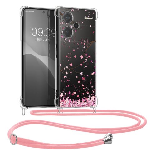 Pouzdro Kwmobile se šňůrkou pro Xiaomi Redmi Note 13 Pro Plus 5G, vícebarevné, silikonové, KWM000020OG001C