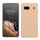 Pouzdro Kwmobile pro Google Pixel 7a, krémové, silikonové, KWM000019YF030C