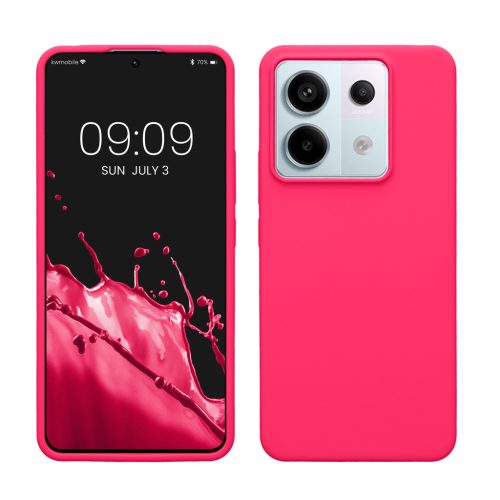Pouzdro Kwmobile pro Xiaomi Redmi Note 13 Pro 5G, růžové, silikonové, KWM000020LF006C