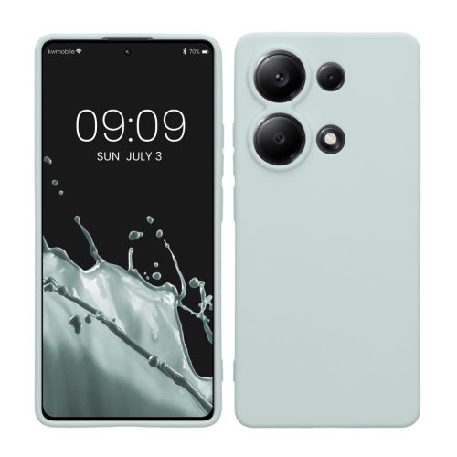 Pouzdro Kwmobile pro Xiaomi Redmi Note 13 Pro, světle zelené, silikonové, KWM000020LY004C