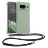 Pouzdro Kwmobile se šňůrkou na krk pro Google Pixel 8, světle zelené, silikonové, KWM0000208T005C