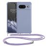 Pouzdro Kwmobile se šňůrkou na krk pro Google Pixel 8, modré, silikonové, KWM0000208T006C