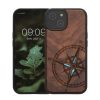 Pouzdro Kwmobile pro Apple iPhone 15, hnědé, dřevo/silikon, KWM000020EG002C
