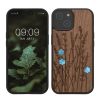 Pouzdro Kwmobile pro Apple iPhone 15, hnědé, dřevo/silikon, KWM000020EG003C