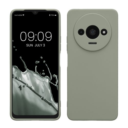 Pouzdro Kwmobile pro Xiaomi Redmi A3, světle zelené, silikonové, KWM000020ON002C