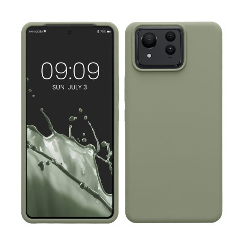 Pouzdro Kwmobile pro Asus Zenfone 11 Ultra, světle zelené, silikonové, KWM000022SF002C