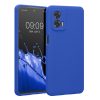 Pouzdro Kwmobile pro Motorola Moto G73, modré, silikonové, KWM000018HA007C
