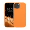 Pouzdro Kwmobile pro Apple iPhone 15, oranžové, silikonové, KWM000020CA007C