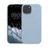 Pouzdro Kwmobile pro Apple iPhone 15, světle modré, silikonové, KWM000020CA008C