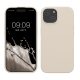 Pouzdro Kwmobile pro Apple iPhone 15, krémové, silikonové, KWM000020CA009C