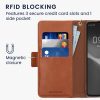 Pouzdro Kwmobile pro Samsung Galaxy A53 5G, světle růžová/hnědá, textilní/silikonové, KWM000021SA001C