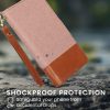 Pouzdro Kwmobile pro Samsung Galaxy A53 5G, světle růžová/hnědá, textilní/silikonové, KWM000021SA001C
