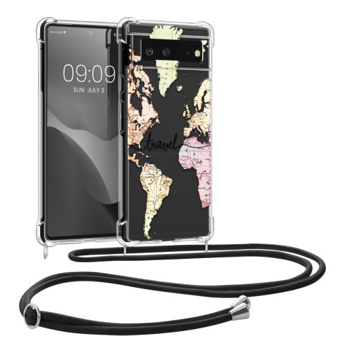 Pouzdro Kwmobile se šňůrkou na krk pro Google Pixel 6, vícebarevné, silikonové, KWM000013MY008C