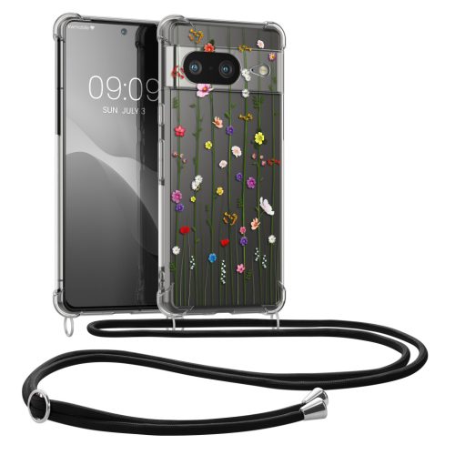 Pouzdro Kwmobile se šňůrkou na krk pro Google Pixel 8, vícebarevné, silikonové, KWM0000208R004C