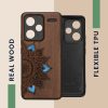 Pouzdro Kwmobile pro Xiaomi Redmi Note 13 Pro Plus 5G, hnědé, dřevo/silikon, KWM000020KL005C