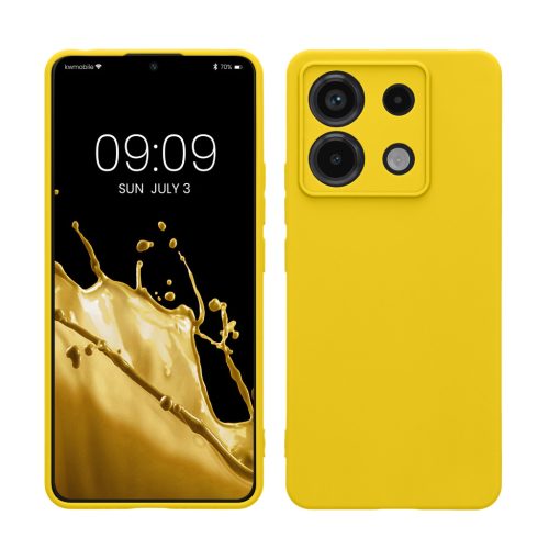Pouzdro Kwmobile pro Xiaomi Redmi Note 13 Pro 5G, žluté, silikonové, KWM000020LD017C