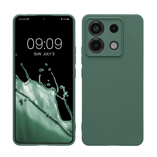Pouzdro Kwmobile pro Xiaomi Redmi Note 13 Pro 5G, zelené, silikonové, KWM000020LD018C