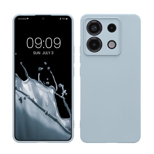 Pouzdro Kwmobile pro Xiaomi Redmi Note 13 Pro 5G, světle modré, silikonové, KWM000020LD020C
