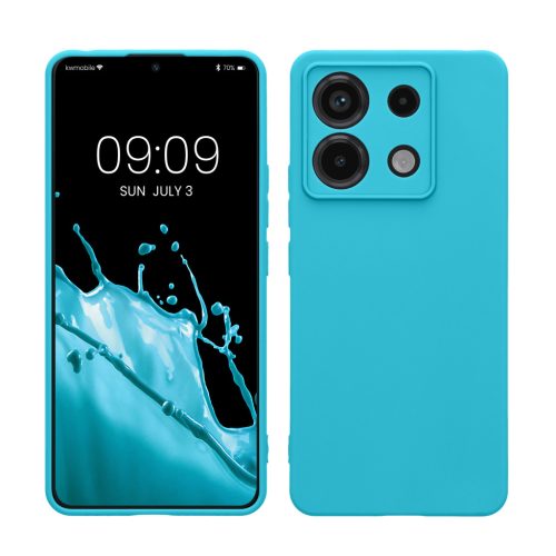 Pouzdro Kwmobile pro Xiaomi Redmi Note 13 Pro 5G, světle modré, silikonové, KWM000020LD021C