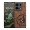Pouzdro Kwmobile pro Xiaomi Redmi Note 13 Pro 5G, hnědé, dřevo/silikon, KWM000020MN003C